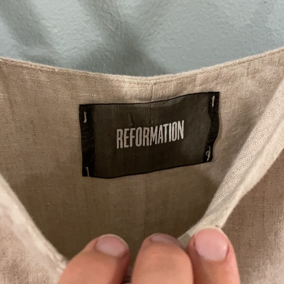 SOLD Reformation Torta Linen Jumpsuit - Picture 6 of 7